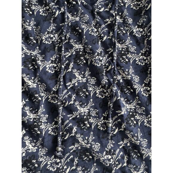 3 for $9 Lucky Brand Flutter Sleeve V-Neck Cotton Blend Floral Womens M - Picture 5 of 7